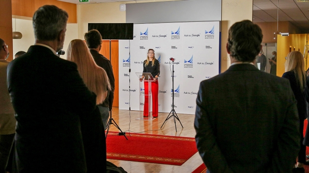 Vaida Zibalytė “Auk su Google” spaudos konferencijoje